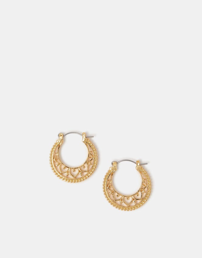 Filigree Hoop Earrings, , large