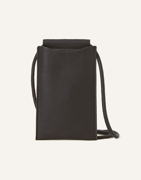 Flat Phone Pouch, Black (BLACK), large