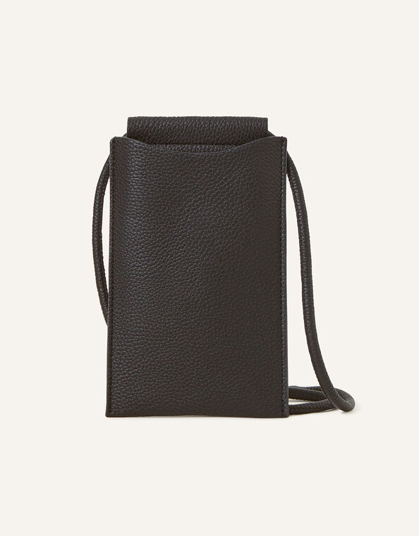Flat Phone Pouch, Black (BLACK), large