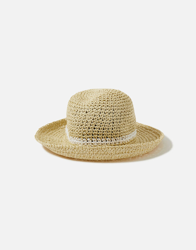 Natural Stripe Bucket Hat , , large