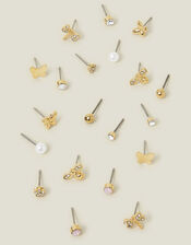 10-Pack Butterfly Stud Earrings, , large
