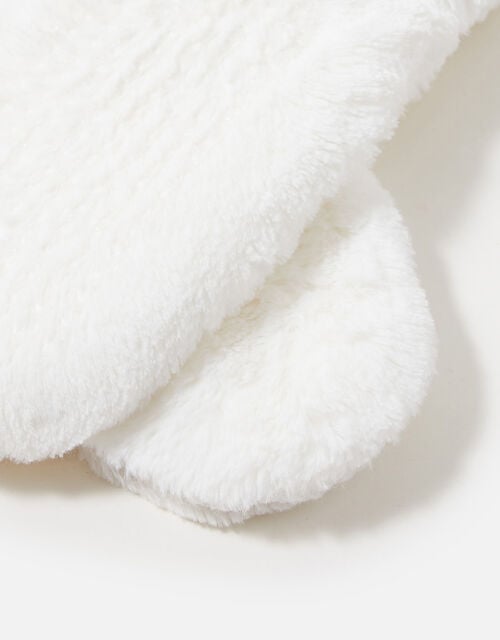 Fluffy Slipper Socks, Cream (CREAM), large
