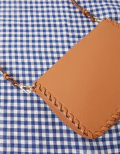 Whipstitch Flap Cross-Body Bag, , large