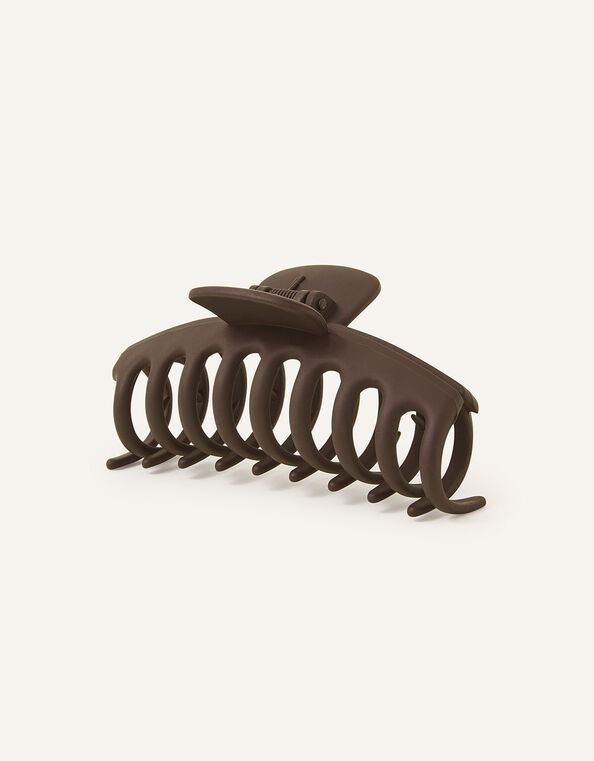 Extra Large Matte Claw Clip, Brown (BROWN), large