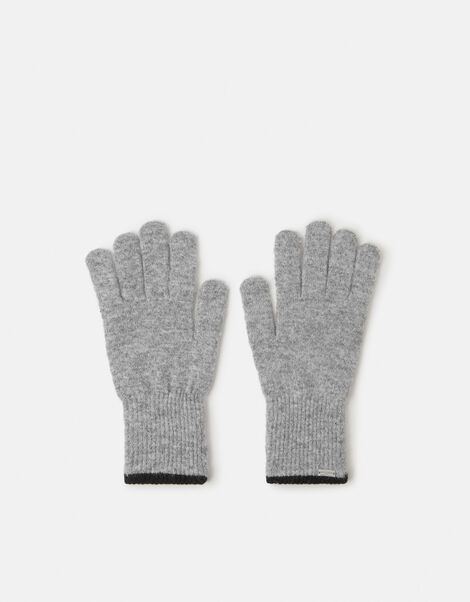 Two Tone Knitted Gloves, , large