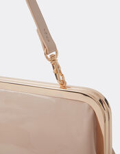 Clip Frame Clutch Bag, Nude (NUDE), large