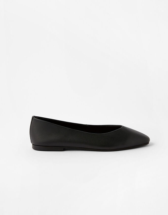 Super-Soft Leather Loafers, Black (BLACK), large