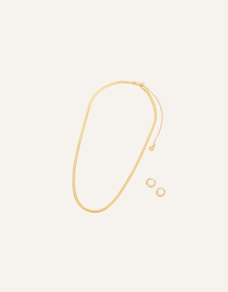 14ct Gold-Plated Omega Chain and Hoops Christmas Cracker, , large