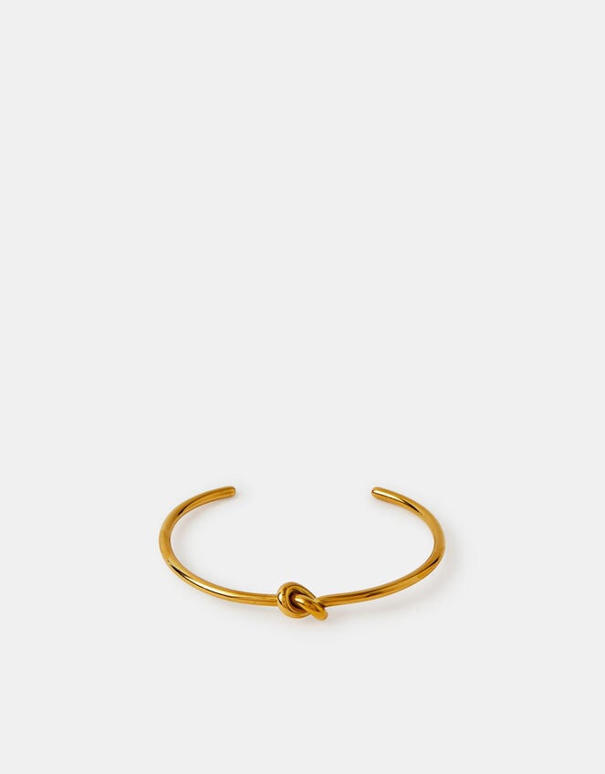 Stainless Steel Knot Bangle Bracelet, , large