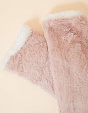 Fluffy Slipper Socks, Pink (PINK), large