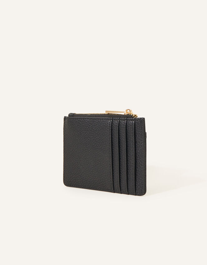 Stitch Detailing Card Holder , Black (BLACK), large