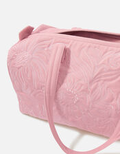 Embroidered Floral Weekender Bag, , large