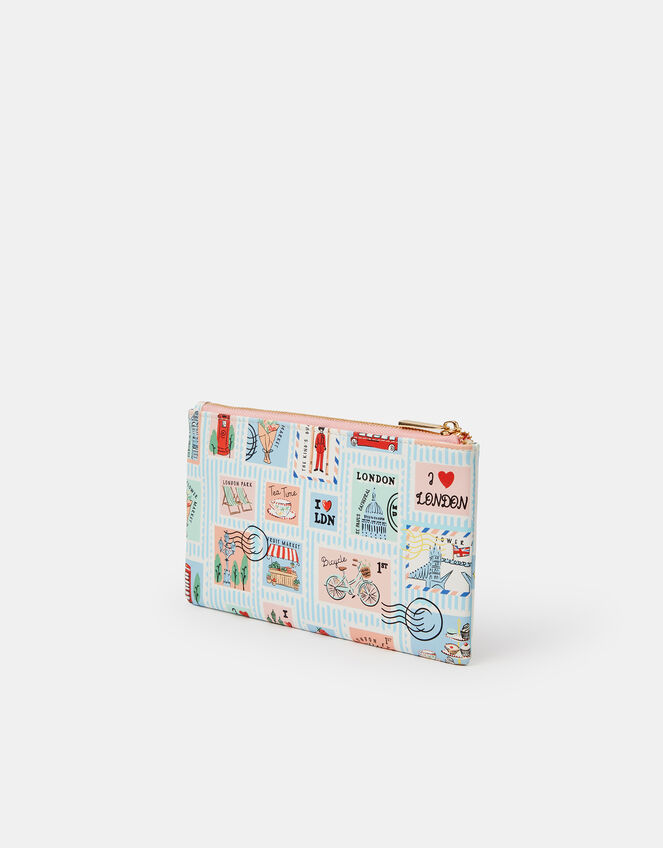 London Stamp Print Pencil Case, , large