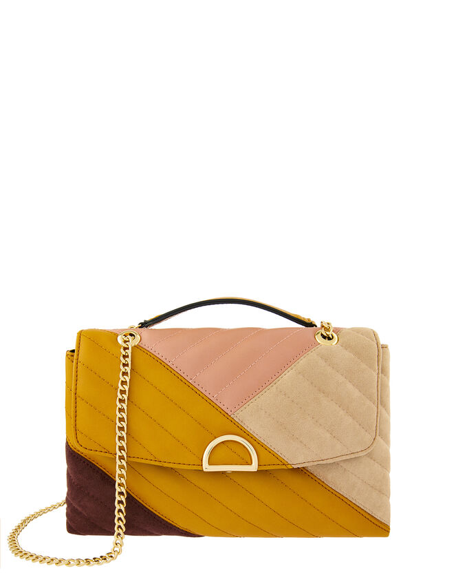 Ayda Quilted Patchwork Shoulder Bag, , large