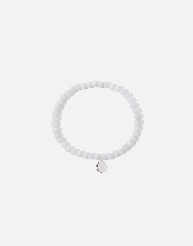 Sterling Silver Blue Agate Bracelet, , large