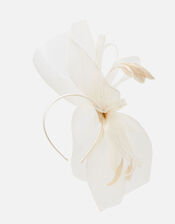Large Double Bow Crin Headband, Natural (CHAMPAGNE), large