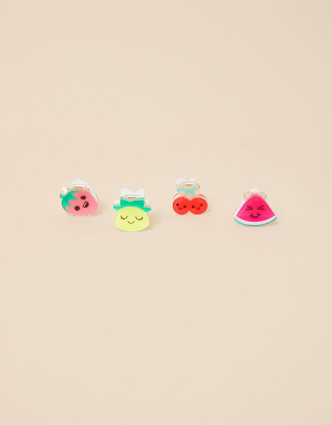 Kids Fruit Claw Clips 4 Pack Girls hair clips Accessorize UK