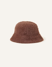 Fluffy Bucket Hat, Brown (BROWN), large