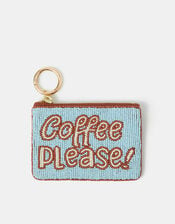 Accessorize x Good Manners Beaded Coffee Coin Purse, , large