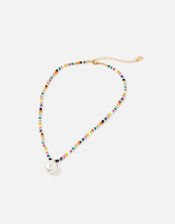 Island Vibes Ditsy Pearl Seedbead Necklace, , large