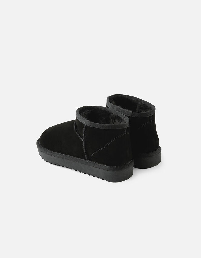 Mini Suede Boots, Black (BLACK), large