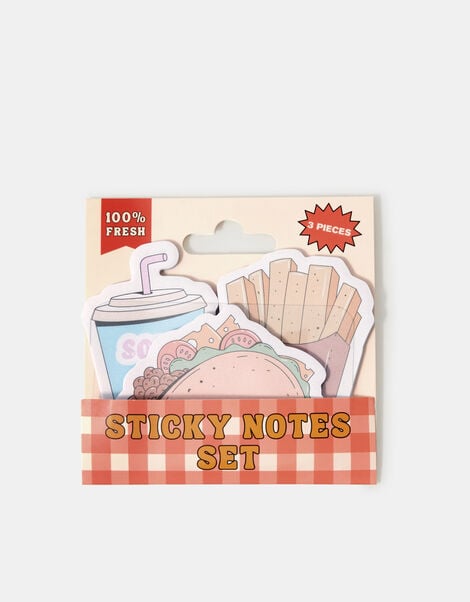 Girls Fast Food Sticky Notes Set, , large