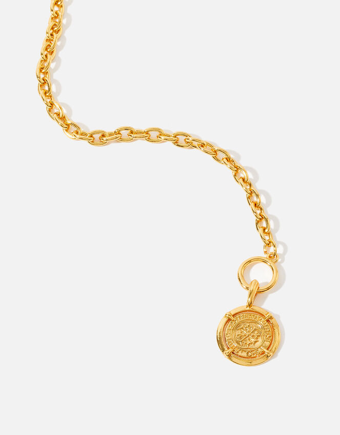 Gold-Plated Coin Pendant Necklace , , large