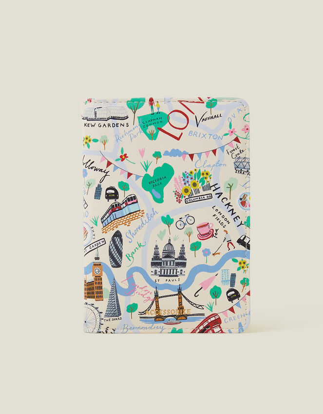 London Map Passport Holder, , large