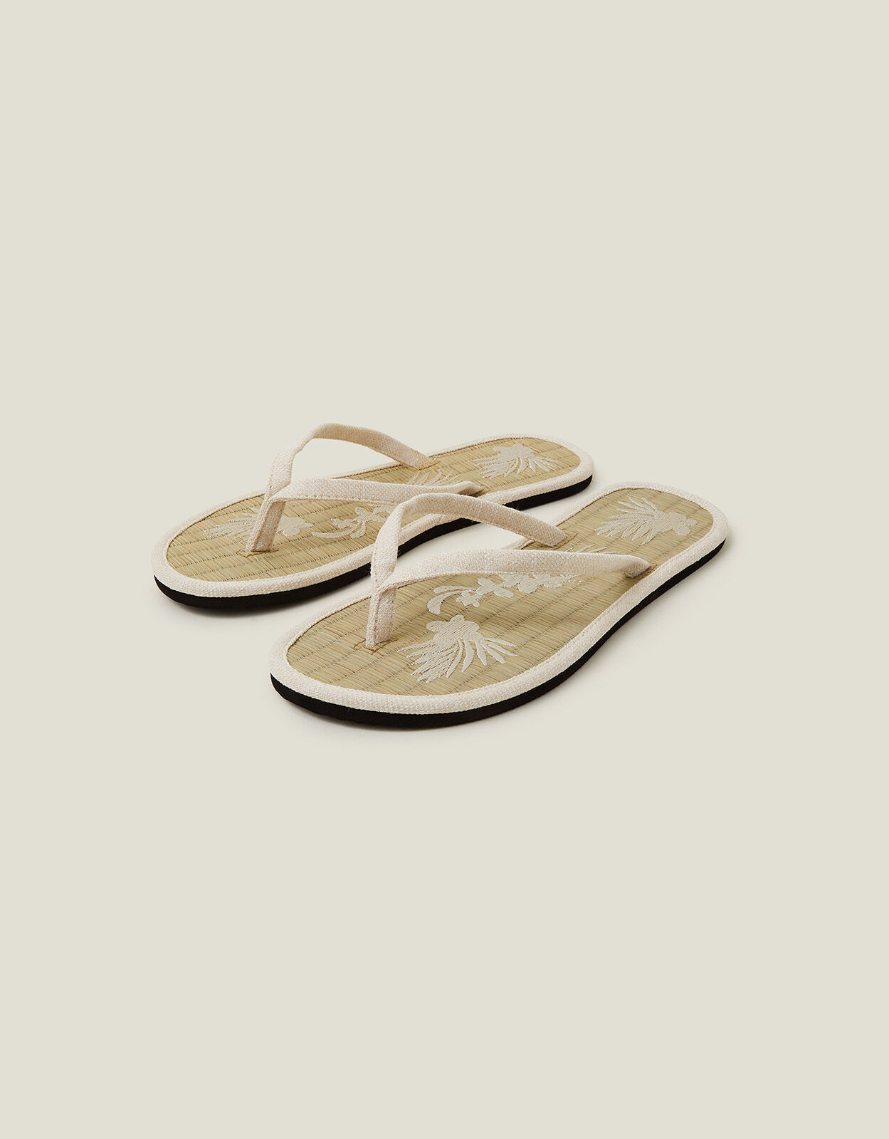 Accessorize seagrass flip flops top