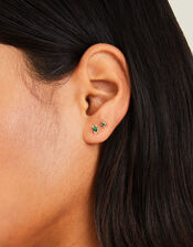 Sterling Silver Earrings Set of Two, , large