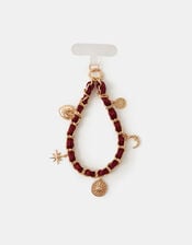 Celestial Satin Chain Wrist Phone Strap, , large