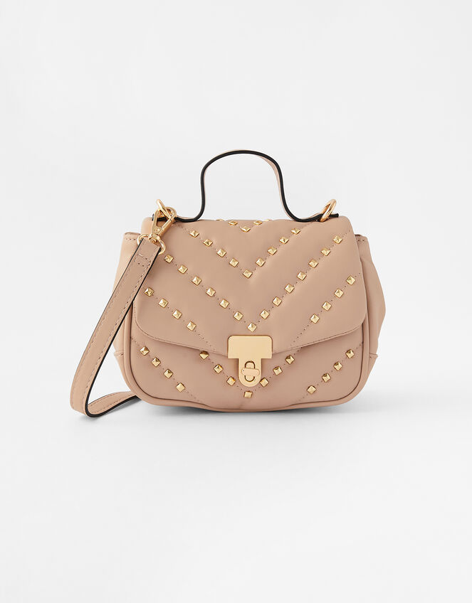 Studded Cross-Body Bag , Pink (PINK), large