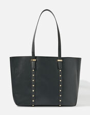 Studded Strap Tote Bag, , large