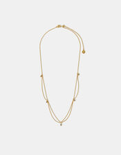 14ct Gold-Plated Sparkle Pear Necklace, , large