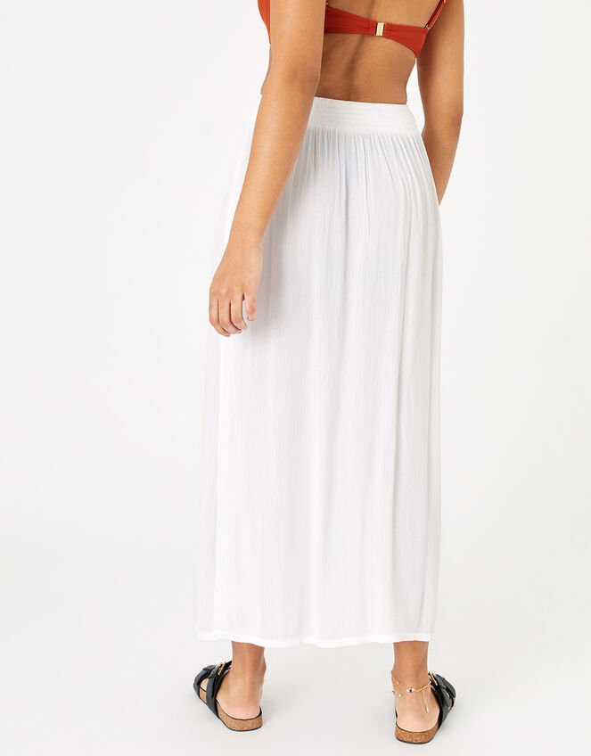 Button Down Skirt in LENZING™ ECOVERO™, White (WHITE), large