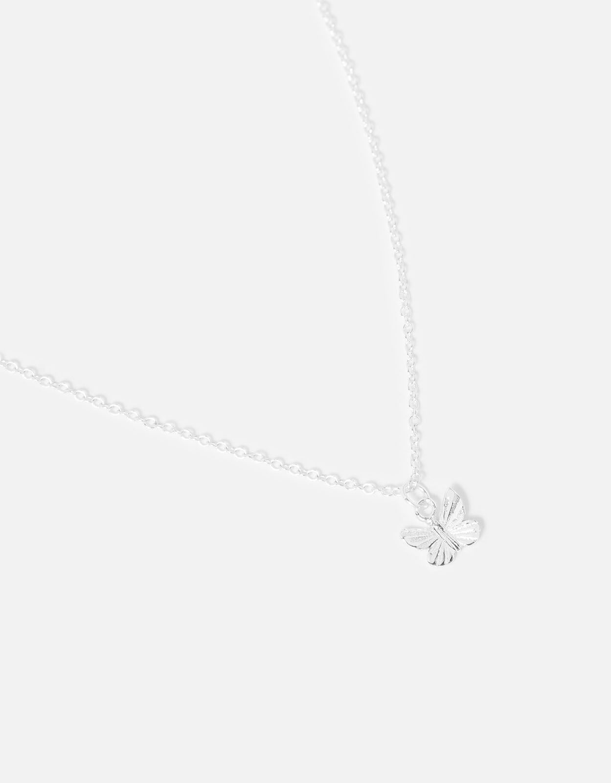 Sterling Silver Butterfly Choker