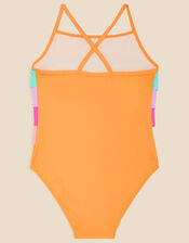 Girls Ruffle Swimsuit, Multi (BRIGHTS-MULTI), large