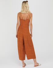 Relaxed Spot Jumpsuit, Orange (RUST), large