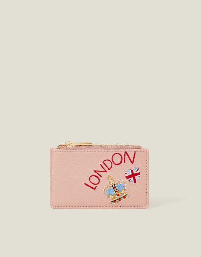 Embroidered London Cardholder, , large