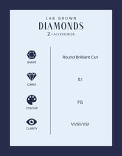 Lab Grown Diamond 0.1ct Pendant Necklace 9ct Gold, , large