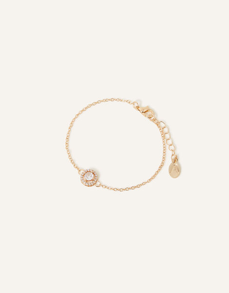 Bordered Crystal Bracelet, , large