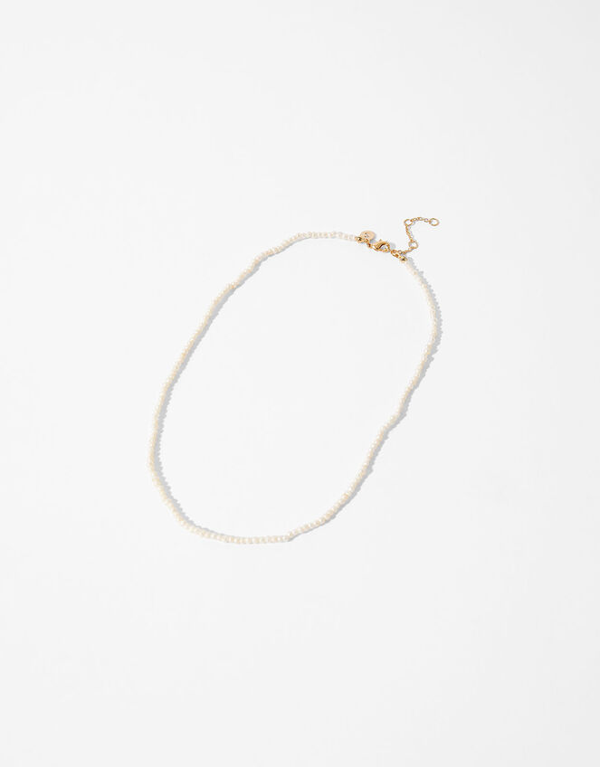 14ct Gold-Plated Seed Pearl Necklace, , large
