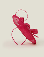 Loop Quil Disc Fascinator, Pink (FUCHSIA), large