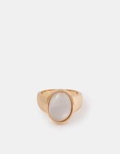 Resin Stone Ring, White (WHITE), large