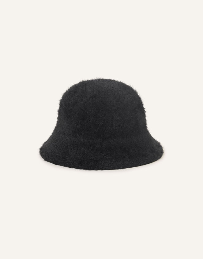 Fluffy Bucket Hat Black Hats Accessorize UK