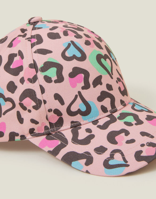 Girls Leopard Print Baseball Cap, Multi (BRIGHTS MULTI), large