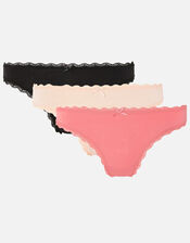 Lace Trim Brief Multipack with Natural Bamboo, Multi (PASTEL-MULTI), large