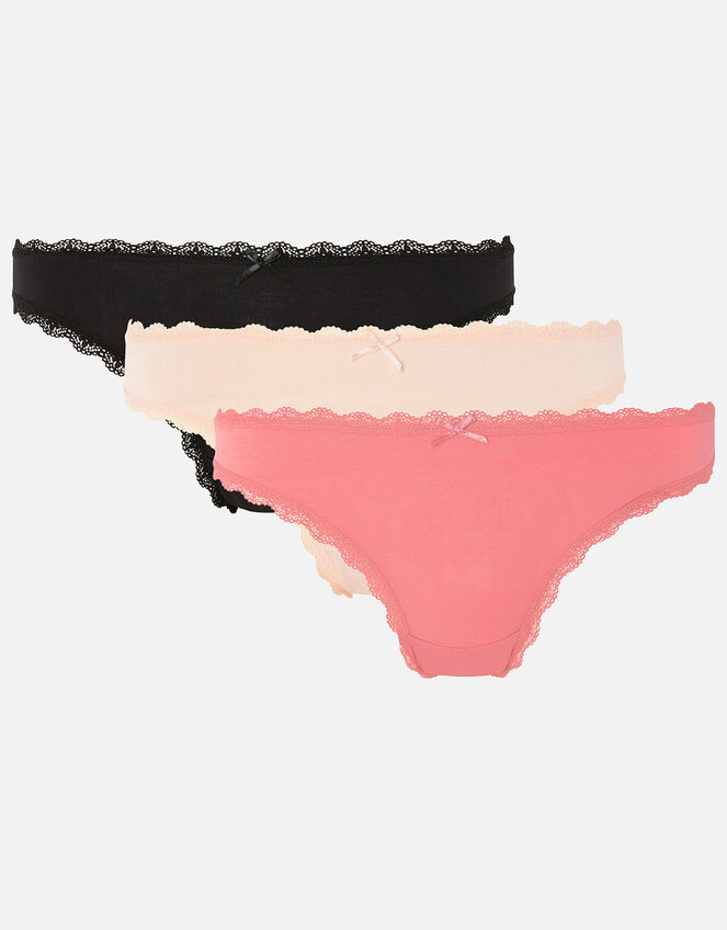 Lace Trim Brief Multipack with Natural Bamboo, Multi (PASTEL-MULTI), large