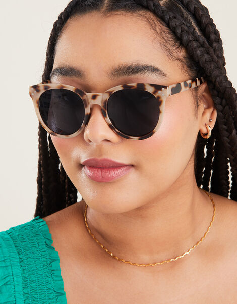 Tortoiseshell Preppy Sunglasses, , large