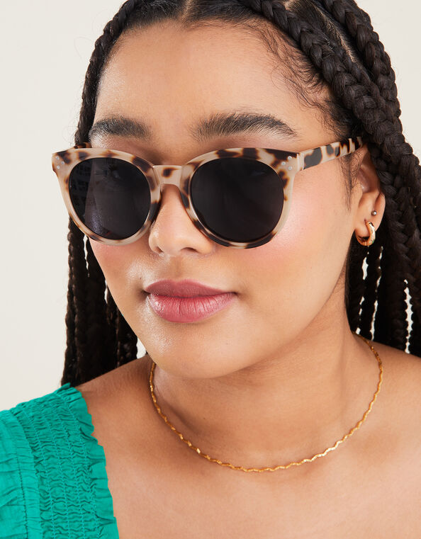 Tortoiseshell Preppy Sunglasses, , large